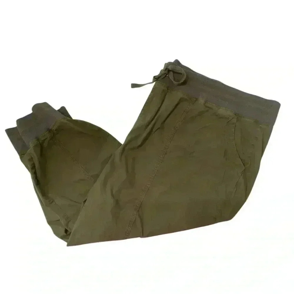 Torrid Feel The Fit Jogger Pant Women's Plus Size 5S Stretch Poplin Olive Green